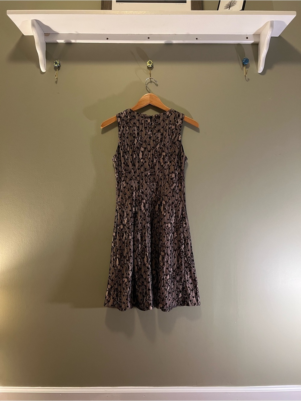 Jason Wu Mauve Lace Midi Dress: - Picture 7 of 9